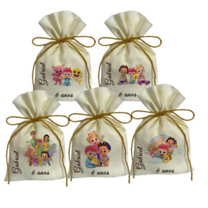 Saquinho personalizado tema Bebefinn