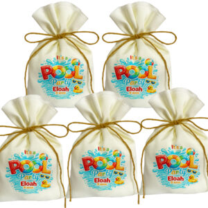Saquinho personalizado tema Pool Party